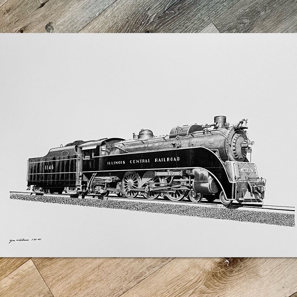 Illinois Central Railroad 1146 Train Prints
